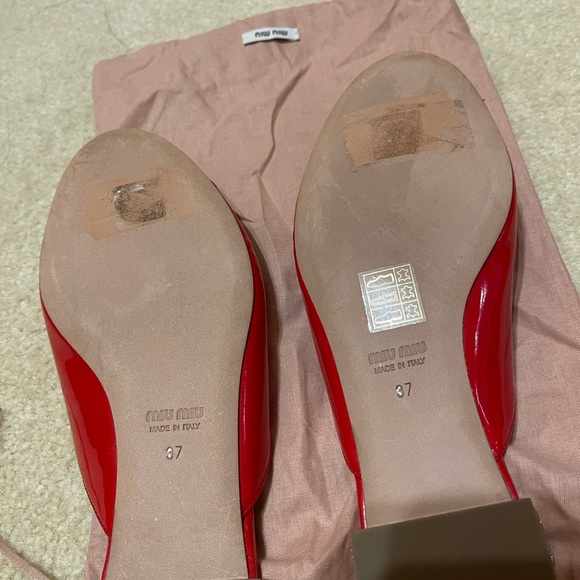 Authentic Miu Miu sandals in RED - Picture 6 of 12